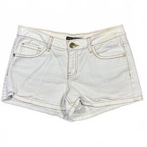 y2k south pole white jean shorts